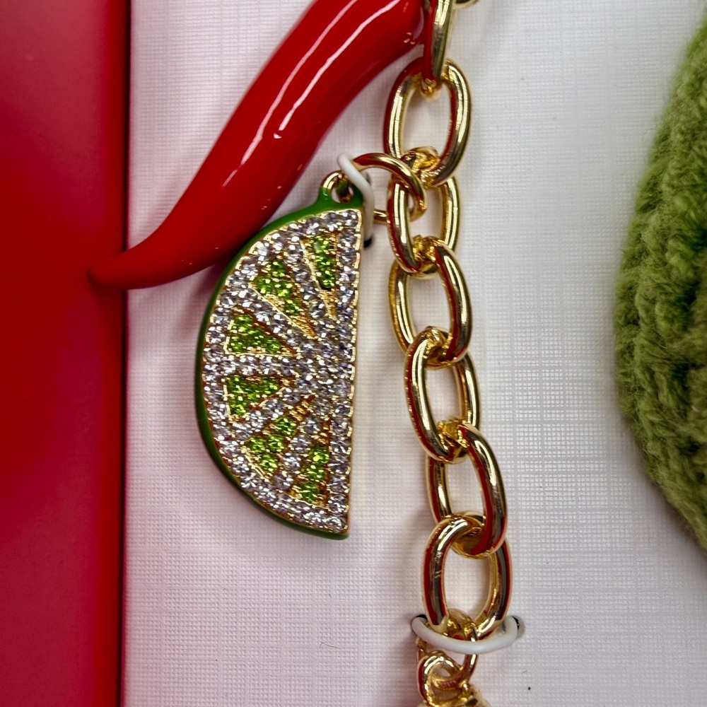 Piper K Avocado & Hot Sauce Keychain – NIB Novelty Bag Charm - Picture 3 of 6